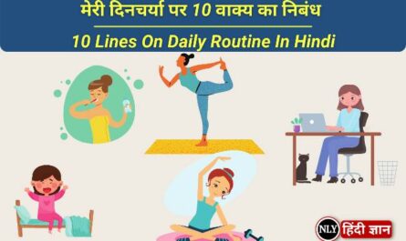 10 Lines On Daily Routine In Hindi